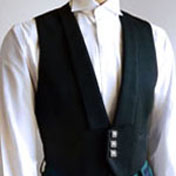 Waistcoat, Vest, 3 Button for Prince Charlie style jacket